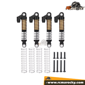 4Pcs Metal Alloy 56mm Oil Shock Absorber for fcx18 TRX-4M Bronco Defender 1 18 RC Crawler - Or
