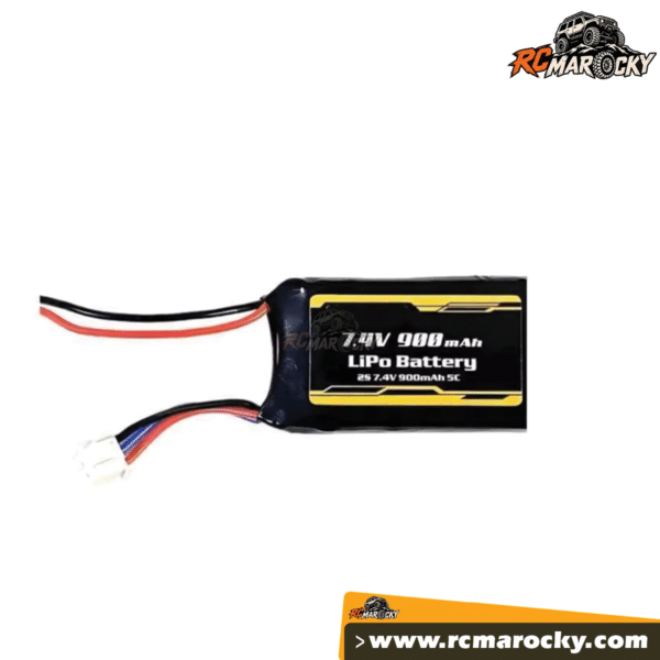 7,4 V 900 mAh 2S LiPo battery for RC crawlers FCX24 SCX24 with international shipping by RC Marocky 1