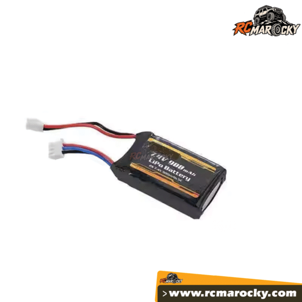 7,4 V 900 mAh 2S LiPo battery for RC crawlers FCX24 SCX24 with international shipping by RC Marocky