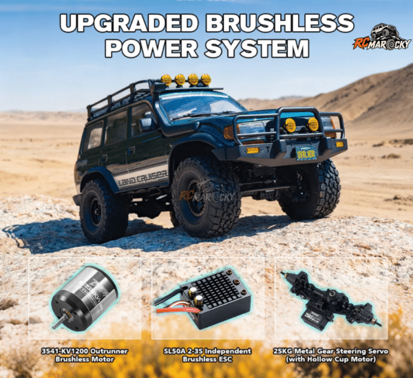 Acheter crawler RC (Radio Controlé) FMS FCX10 OVR LC80 RS Brushless chez RC Marocky - 19