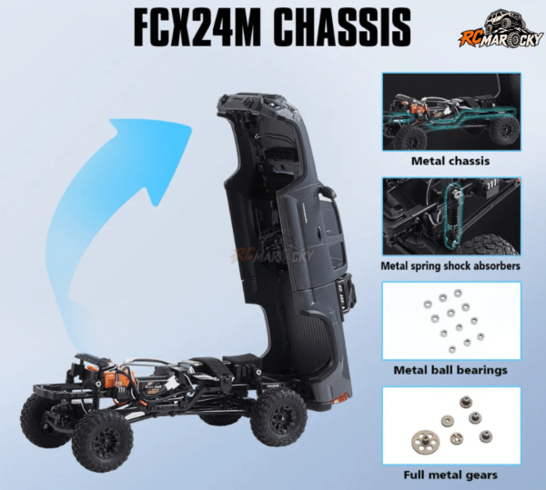 Acheter crawler RC hobby grade Toyota Tacoma FCX24M sur RC Marocky avec livraison internationale - 30