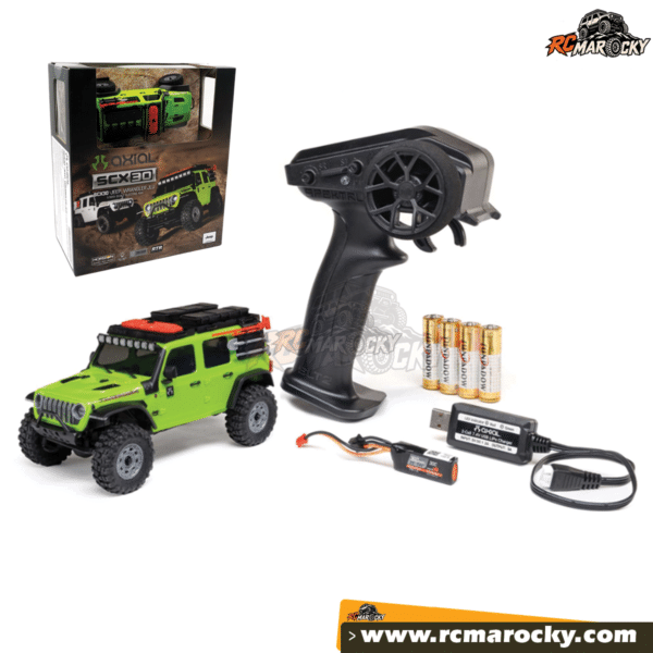 Acheter crawler RC miniature Axial 1 30 SCX30 Jeep Wrangler JLU 4X4 RTR Brushed au Maroc - RC Marocky Acheter crawler RC miniature Axial 1 30 SCX30 Jeep Wrangler JLU 4X4 RTR Brushed au Maroc - RC Marocky