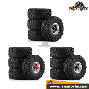 Jeu de 4 roues aluminium pour Crawlers RC échelle 1 18 comaptibles FCX18 et TRX4M 1 pouce - RC Marocky 10