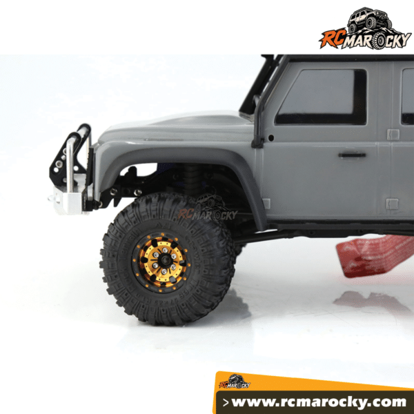 Jeu de 4 roues aluminium pour Crawlers RC échelle 1 18 comaptibles FCX18 et TRX4M 1 pouce - RC Marocky 8