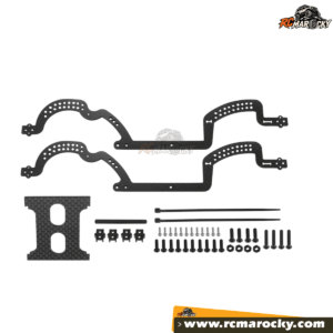 Kit Chassis fibre carbone LGC centre gravité bas universel pour crawler échelle 1 18 compatible Traxxas TRX4M - RC Marocky Kit Chassis fibre carbone LGC centre gravité bas universel pour crawler échelle 1 18 compatible Traxxas TRX4M - RC Marocky