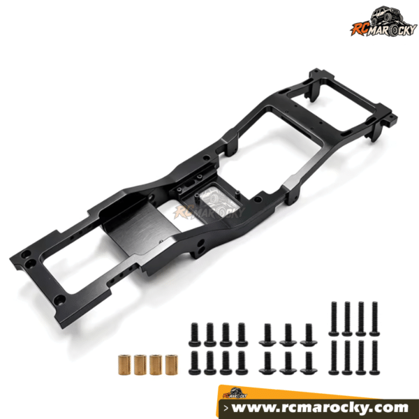 Kit chassis Aluminium noir pour véhicule RC trail MN82 LC79 - RC Marocky