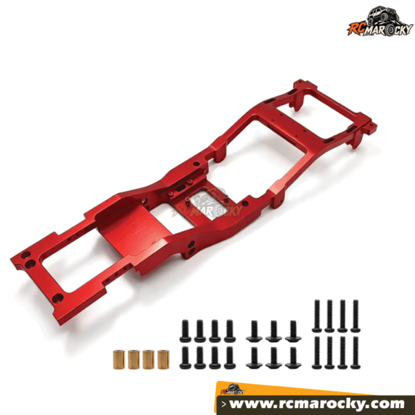 Kit chassis Aluminium rouge pour véhicule RC trail MN82 LC79 - RC Marocky Kit chassis Aluminium rouge pour véhicule RC trail MN82 LC79 - RC Marocky