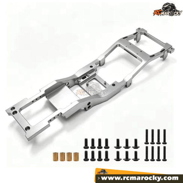 Kit chassis Aluminium silver pour véhicule RC trail MN82 LC79 - RC Marocky