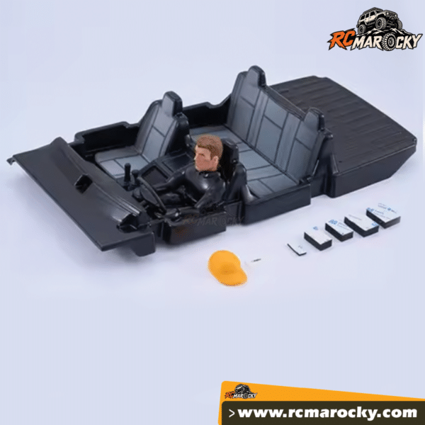 Kit interieur avec figurine miniature RC Crawler FMS FCX10 Toyota LC80 avec livraison par RC Marocky