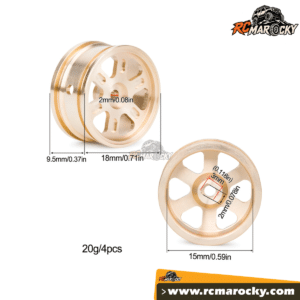 Set of 4 brass wheels for 1 30 RC crawlers scx30 with Worldwide shipping by RC Marocky America Set of 4 brass wheels for 1 30 RC crawlers scx30 with Worldwide shipping by RC Marocky America