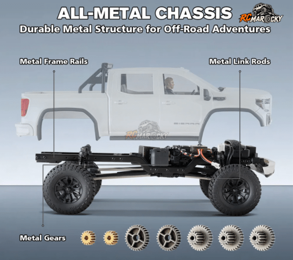 Vente et réparation vehicule crawler RC (Radio Controlé) FMS FCX18 GMC Sierra 2019 RTR au Maroc Vente et réparation vehicule crawler RC (Radio Controlé) FMS FCX18 GMC Sierra 2019 RTR au Maroc