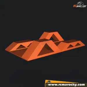 3D Model — free STL file of RC crawler obstacle Flex Mountain Twist by RC Marocky 1