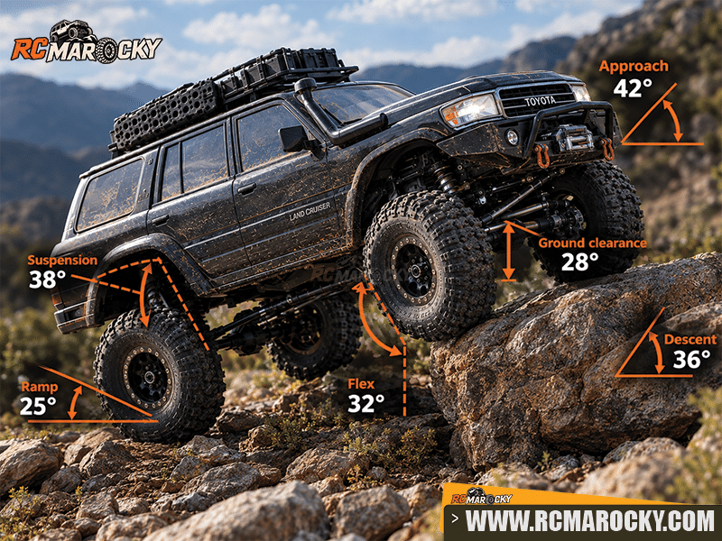 FLEX & articulation of RC crawler - RC MAROCKY